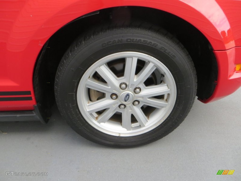 2007 Mustang V6 Premium Coupe - Torch Red / Light Graphite photo #13