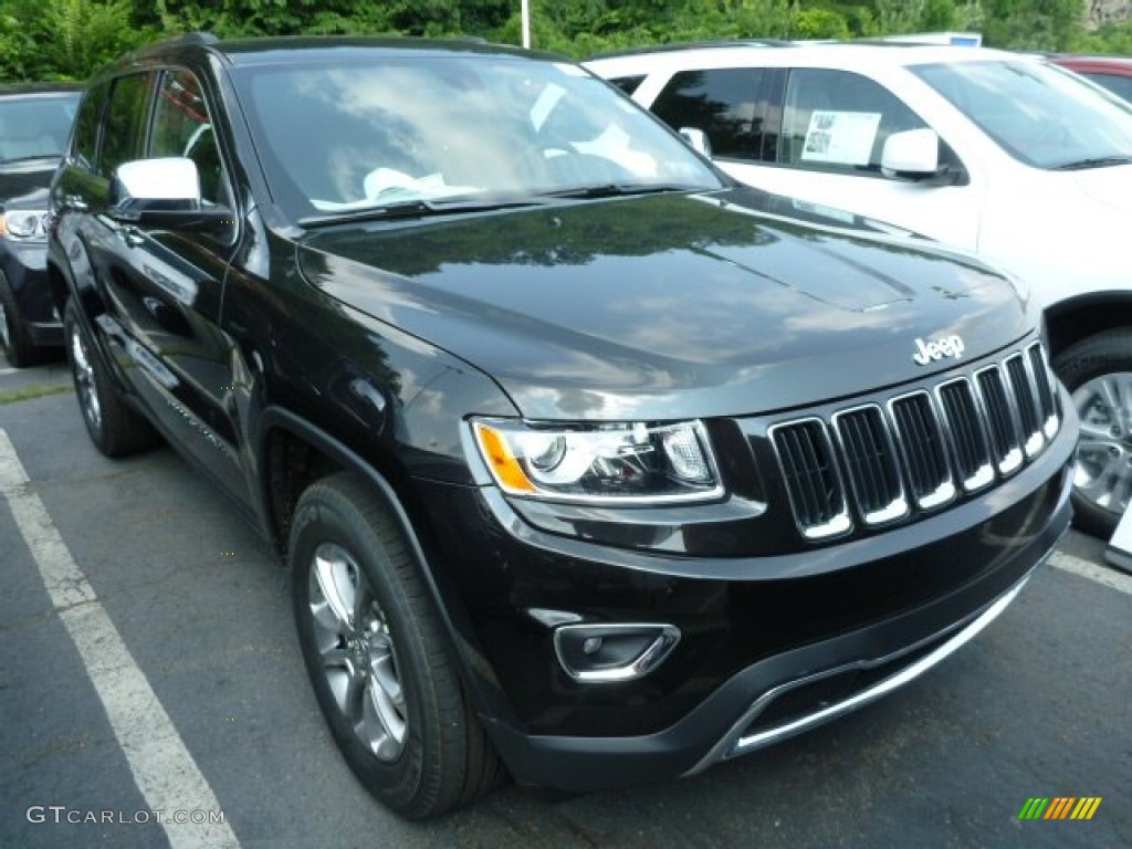 2014 Grand Cherokee Limited 4x4 - Brilliant Black Crystal Pearl / Morocco Black photo #8