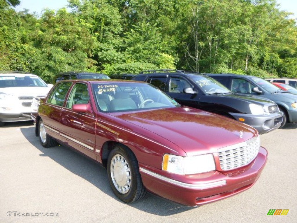 1998 DeVille Sedan - Red Pearl / Gray photo #1