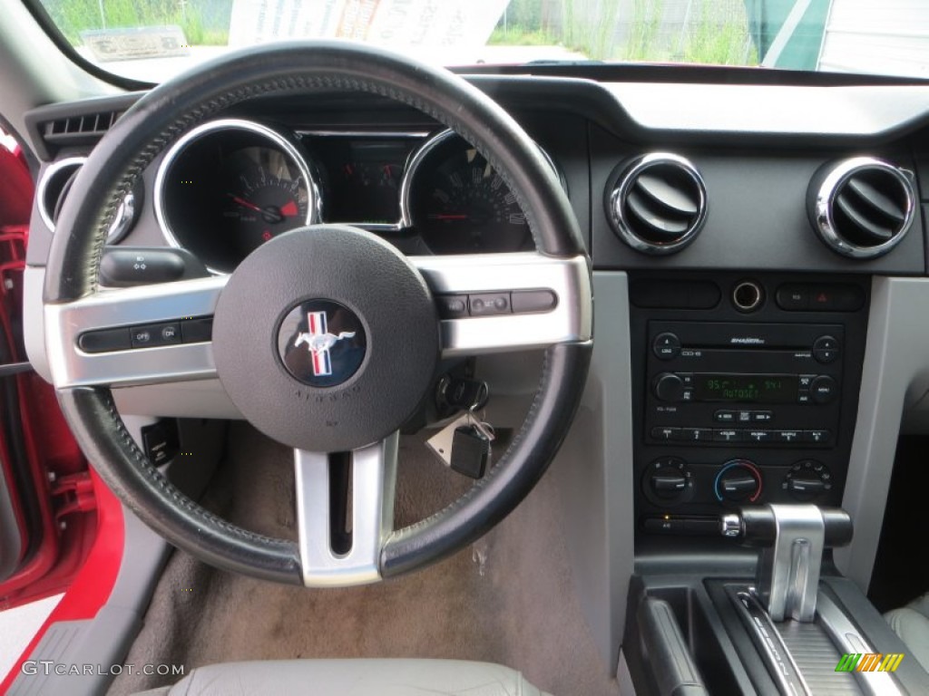 2007 Mustang V6 Premium Coupe - Torch Red / Light Graphite photo #27