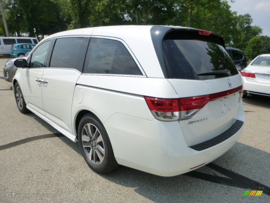 White Diamond Pearl 2014 Honda Odyssey Touring Elite Exterior Photo #83654182