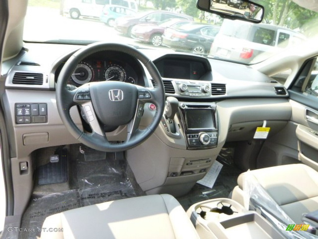 2014 Honda Odyssey Touring Elite Truffle Dashboard Photo #83654359