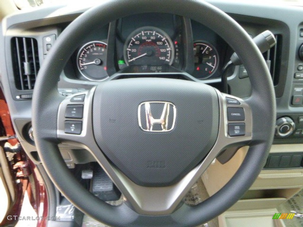 2013 Honda Ridgeline RTS Steering Wheel Photos