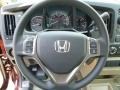 2013 Honda Ridgeline Beige Interior Steering Wheel Photo