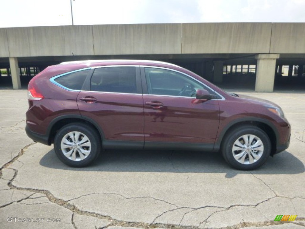 2013 CR-V EX-L AWD - Basque Red Pearl II / Gray photo #2