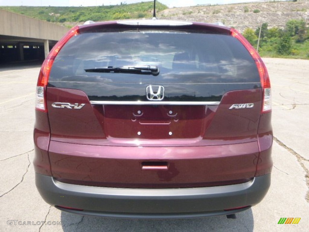 2013 CR-V EX-L AWD - Basque Red Pearl II / Gray photo #4