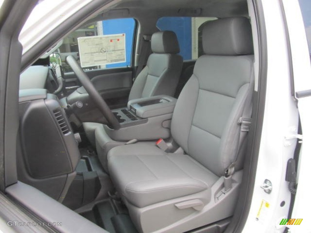 Jet Black/Dark Ash Interior 2014 Chevrolet Silverado 1500 WT Crew Cab 4x4 Photo #83655124