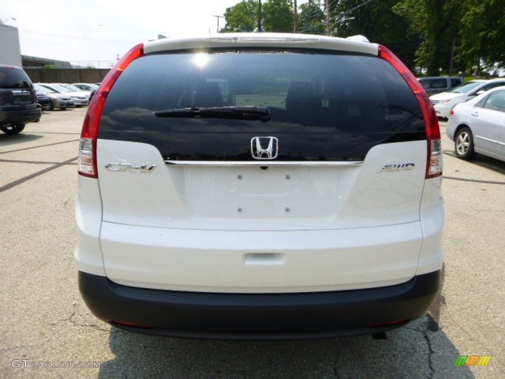 2013 CR-V EX-L AWD - White Diamond Pearl / Beige photo #4