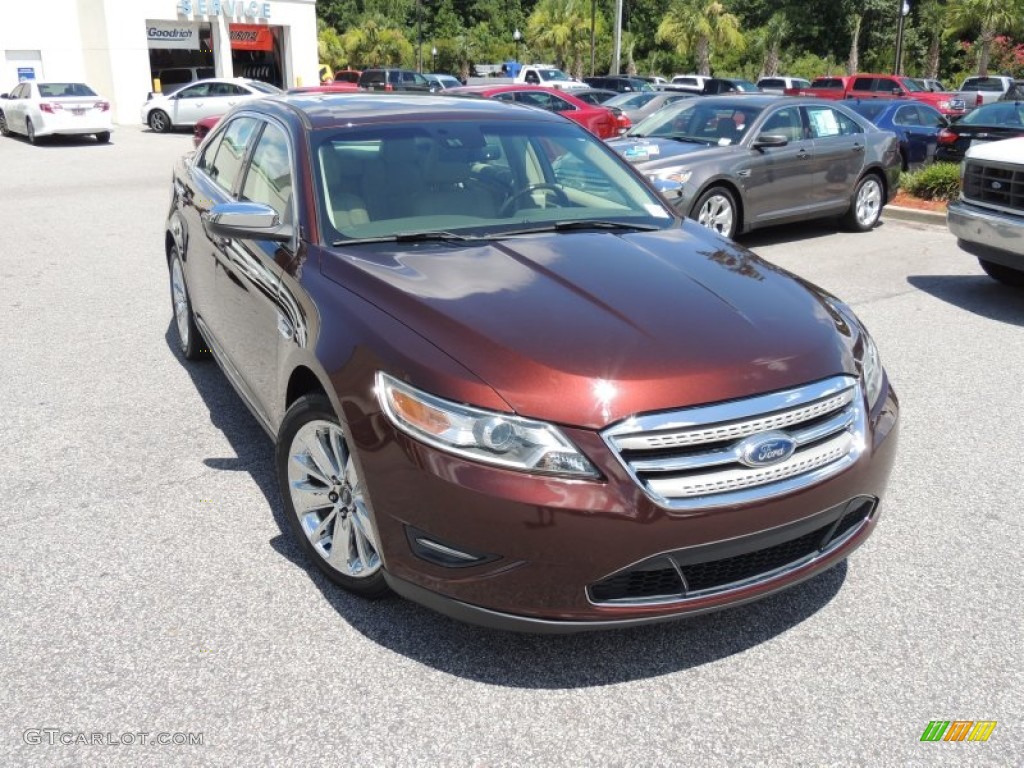 2010 Taurus Limited - Cinnamon Red Metallic / Light Stone photo #1