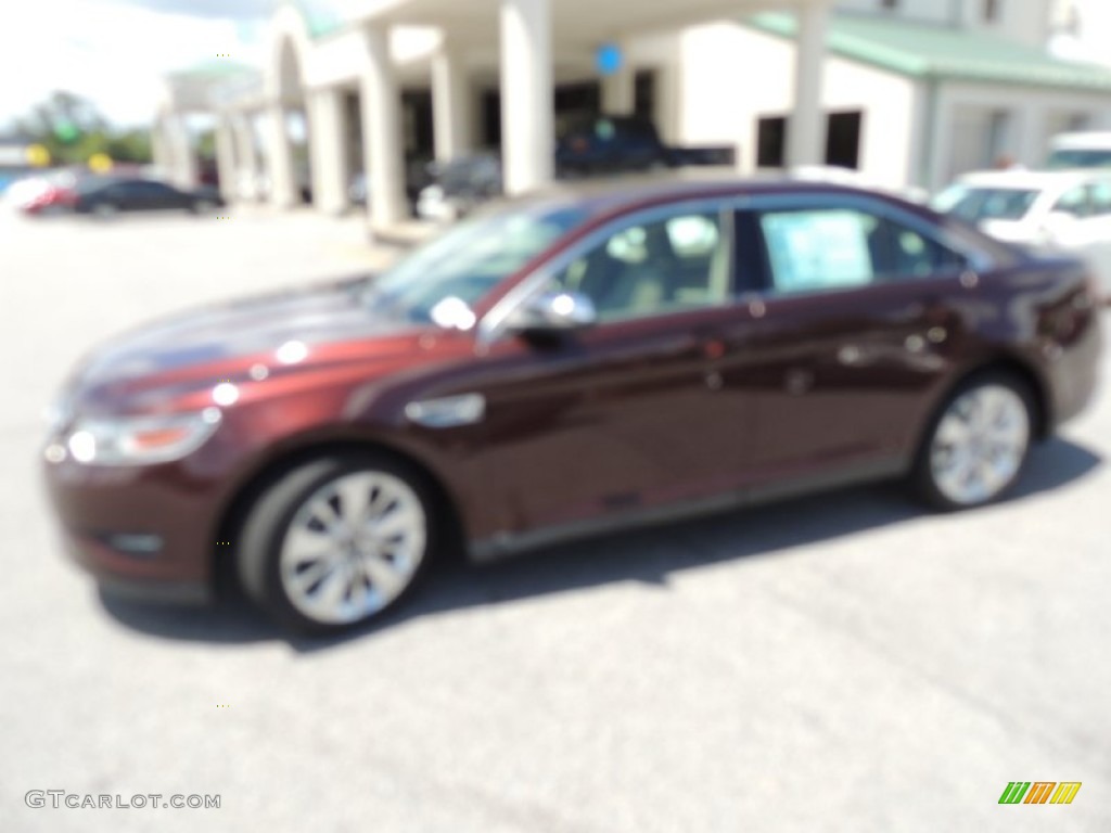 2010 Taurus Limited - Cinnamon Red Metallic / Light Stone photo #2