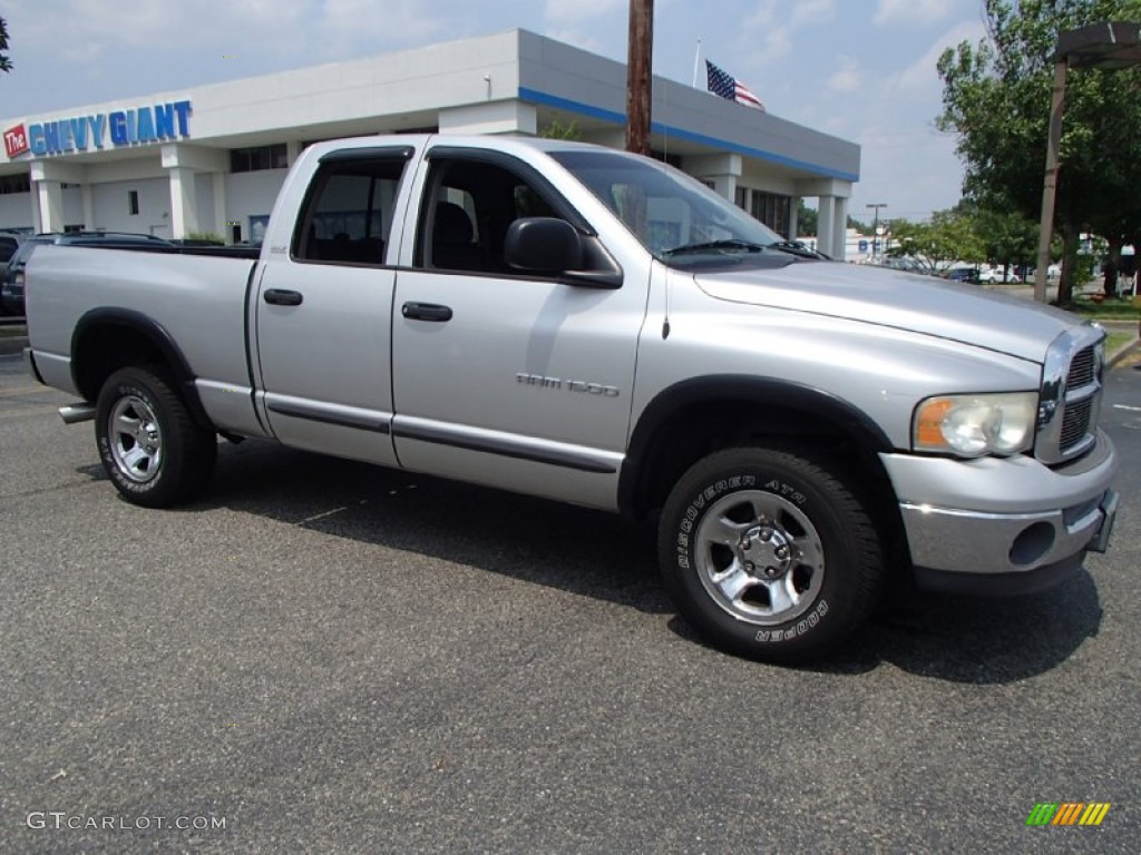 2002 Ram 1500 ST Quad Cab 4x4 - Bright Silver Metallic / Dark Slate Gray photo #7