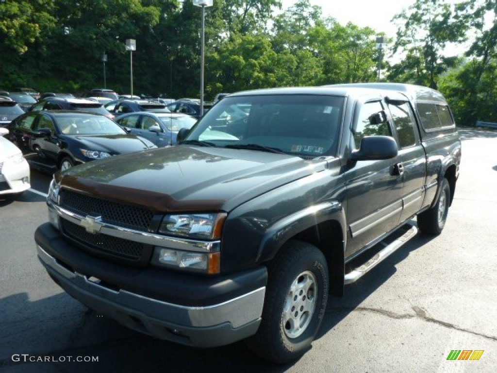 2003 Silverado 1500 Z71 Extended Cab 4x4 - Dark Gray Metallic / Medium Gray photo #3