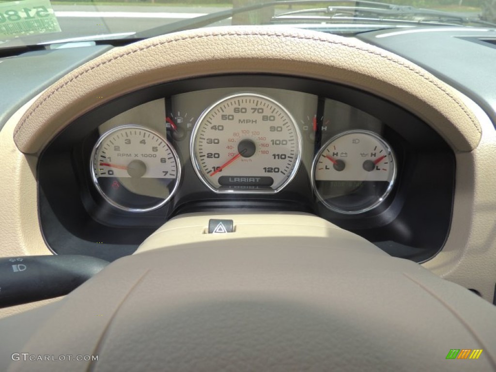 2006 F150 Lariat SuperCrew - Oxford White / Tan photo #24