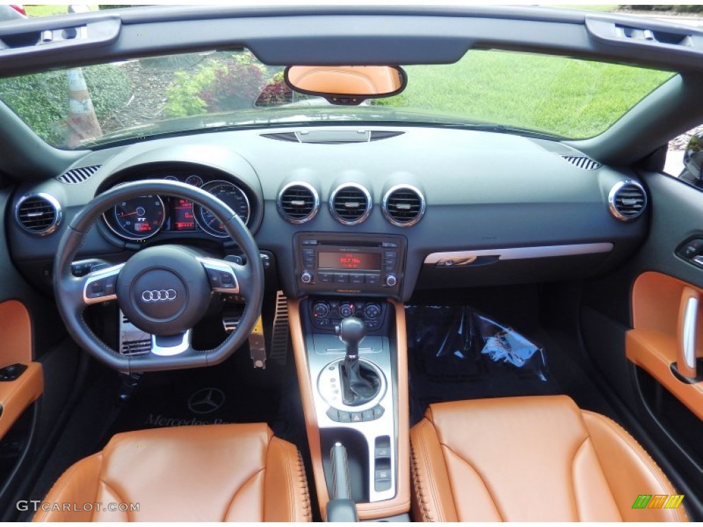 2008 Audi TT 2.0T Roadster Madras Brown Dashboard Photo #83660020