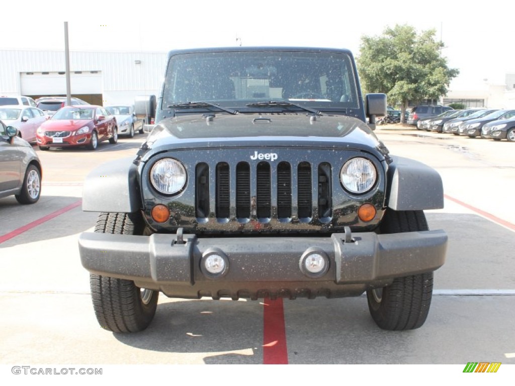 2012 Wrangler Unlimited Sport 4x4 - Black Forest Green Pearl / Black photo #2