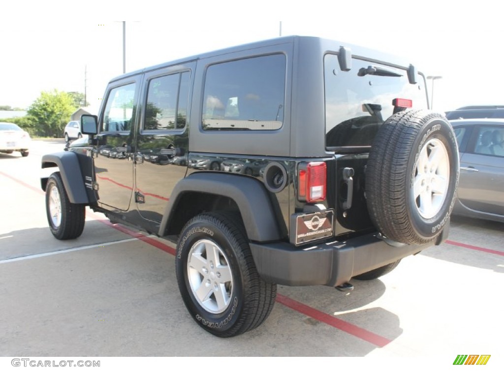 2012 Wrangler Unlimited Sport 4x4 - Black Forest Green Pearl / Black photo #7