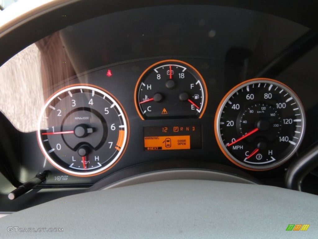 2013 Nissan Titan SV Crew Cab Gauges Photo #83664490