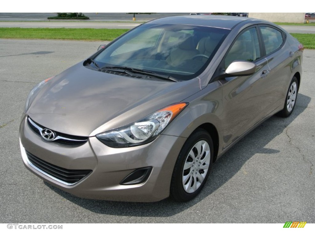 2012 Elantra GLS - Desert Bronze / Beige photo #1
