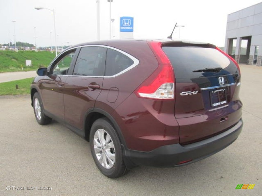 2013 CR-V EX AWD - Basque Red Pearl II / Gray photo #18
