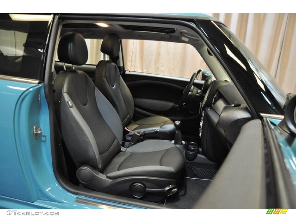 2010 Cooper Hardtop - Oxygen Blue / Grey/Carbon Black photo #6