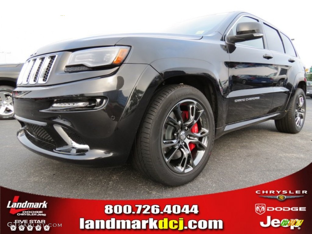 2014 Grand Cherokee SRT 4x4 - Brilliant Black Crystal Pearl / SRT Morocco Black photo #1