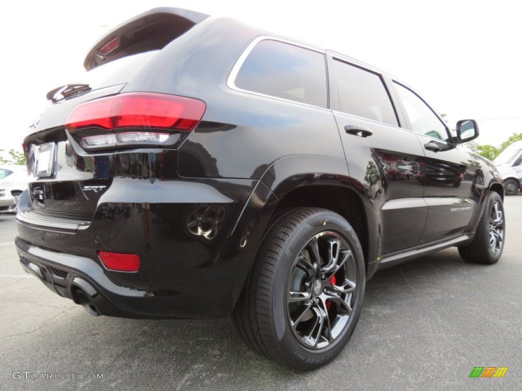 2014 Grand Cherokee SRT 4x4 - Brilliant Black Crystal Pearl / SRT Morocco Black photo #3