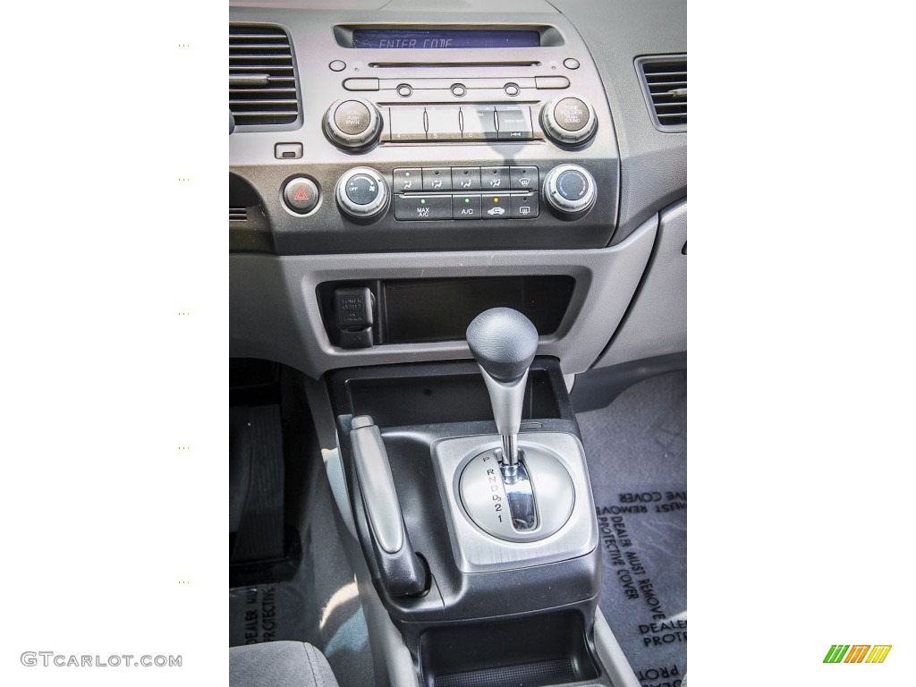 2010 Civic LX Coupe - Crystal Black Pearl / Gray photo #5