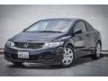 2010 Crystal Black Pearl Honda Civic LX Coupe  photo #12