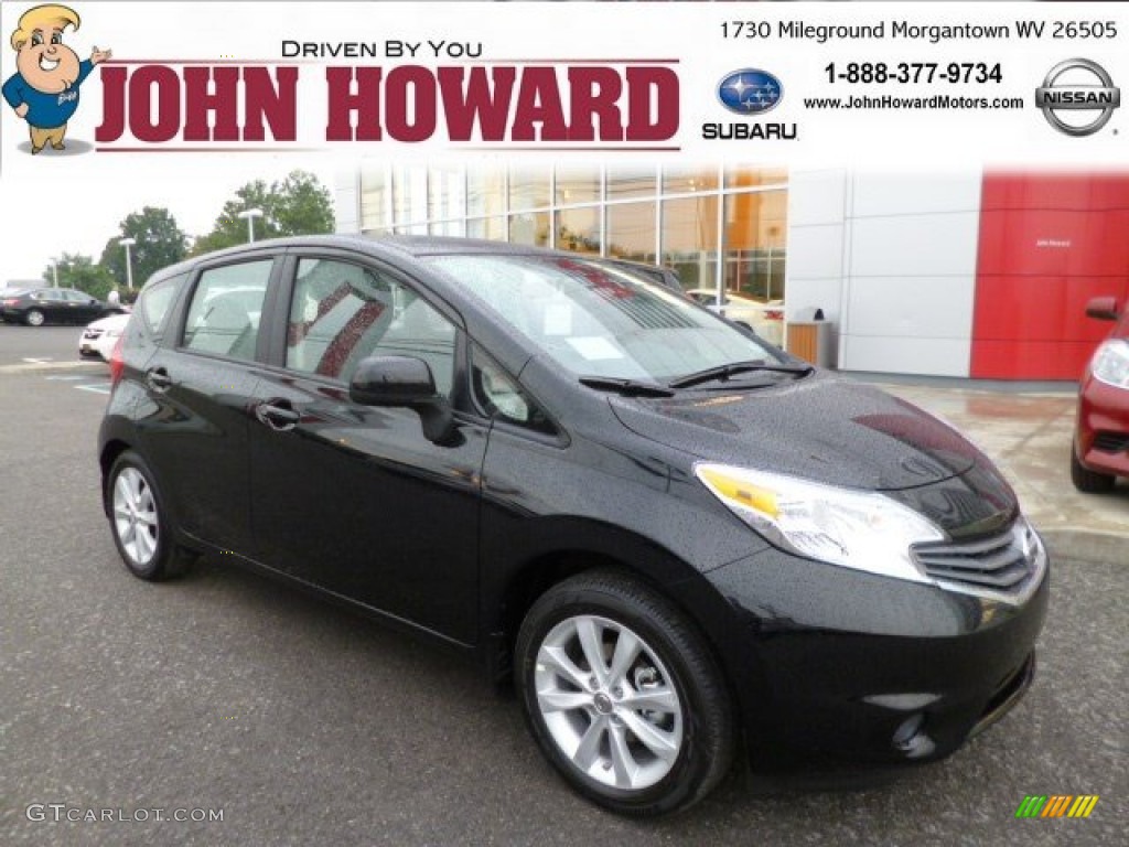 2014 Versa Note SV w/SL Package - Super Black / Charcoal photo #1