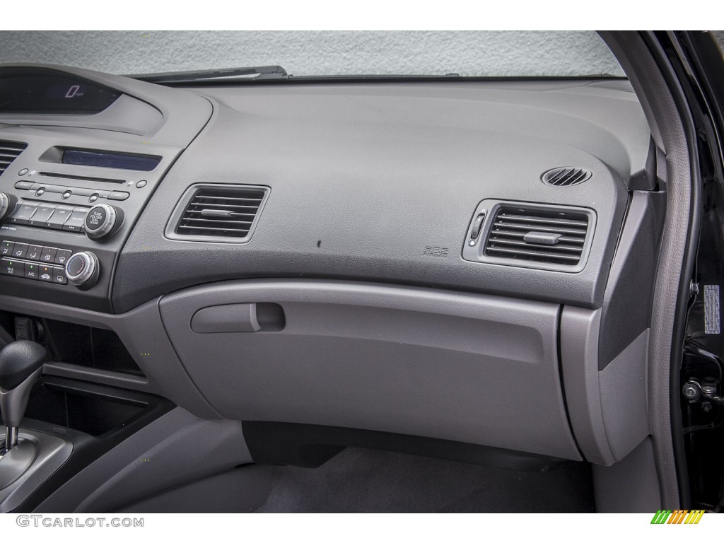 2010 Civic LX Coupe - Crystal Black Pearl / Gray photo #20