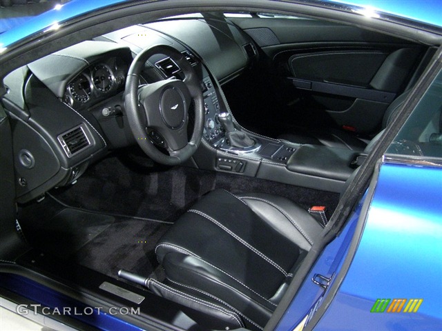 2007 V8 Vantage Coupe - Vertigo Blue / Obsidian Black photo #6