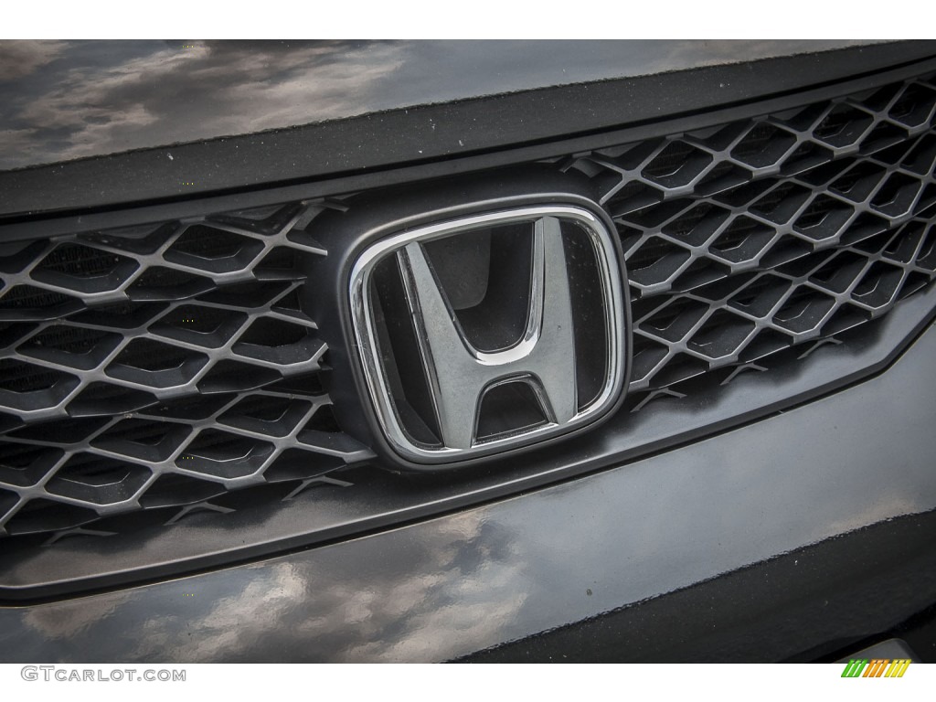 2010 Civic LX Coupe - Crystal Black Pearl / Gray photo #26