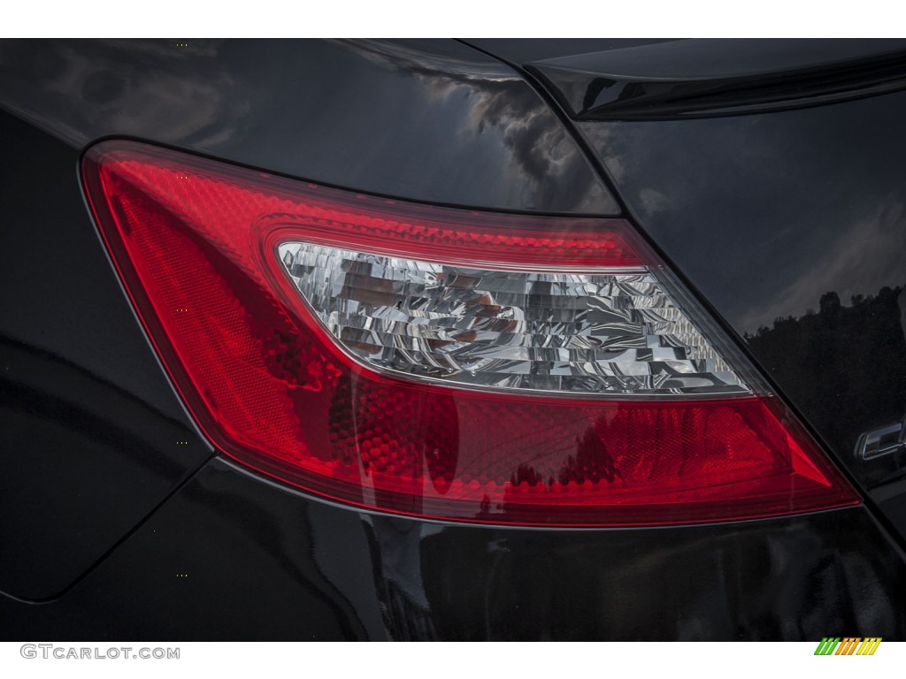 2010 Civic LX Coupe - Crystal Black Pearl / Gray photo #27