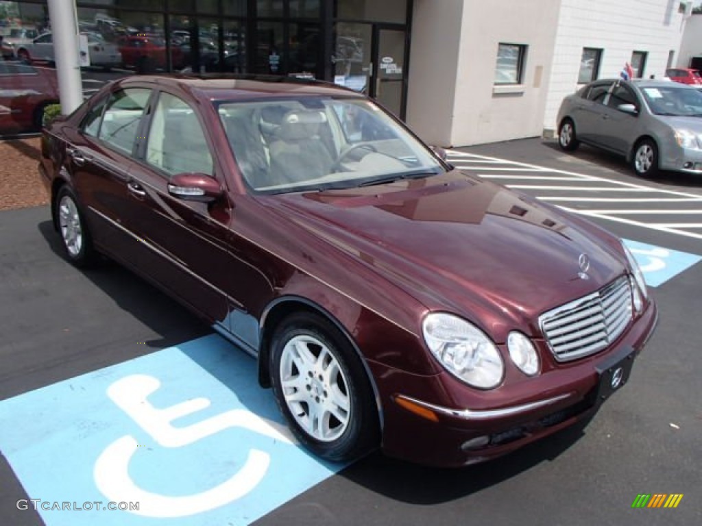 2006 E 320 CDI Sedan - Barolo Red Metallic / Stone photo #1