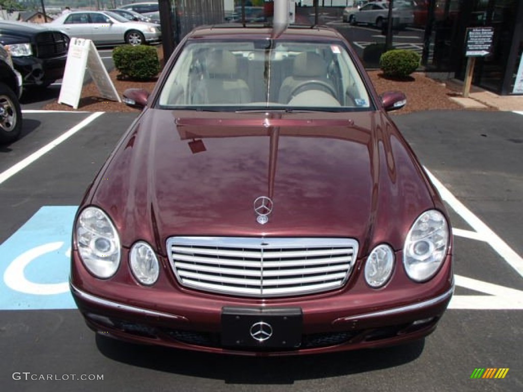 2006 E 320 CDI Sedan - Barolo Red Metallic / Stone photo #2