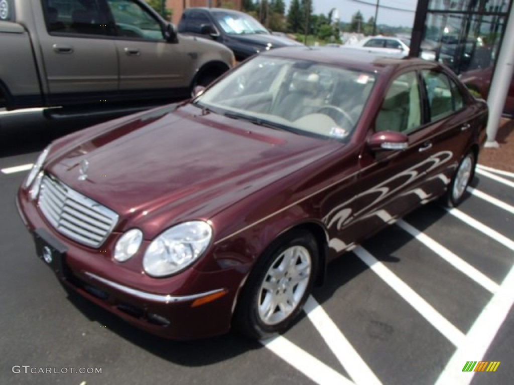 2006 E 320 CDI Sedan - Barolo Red Metallic / Stone photo #3