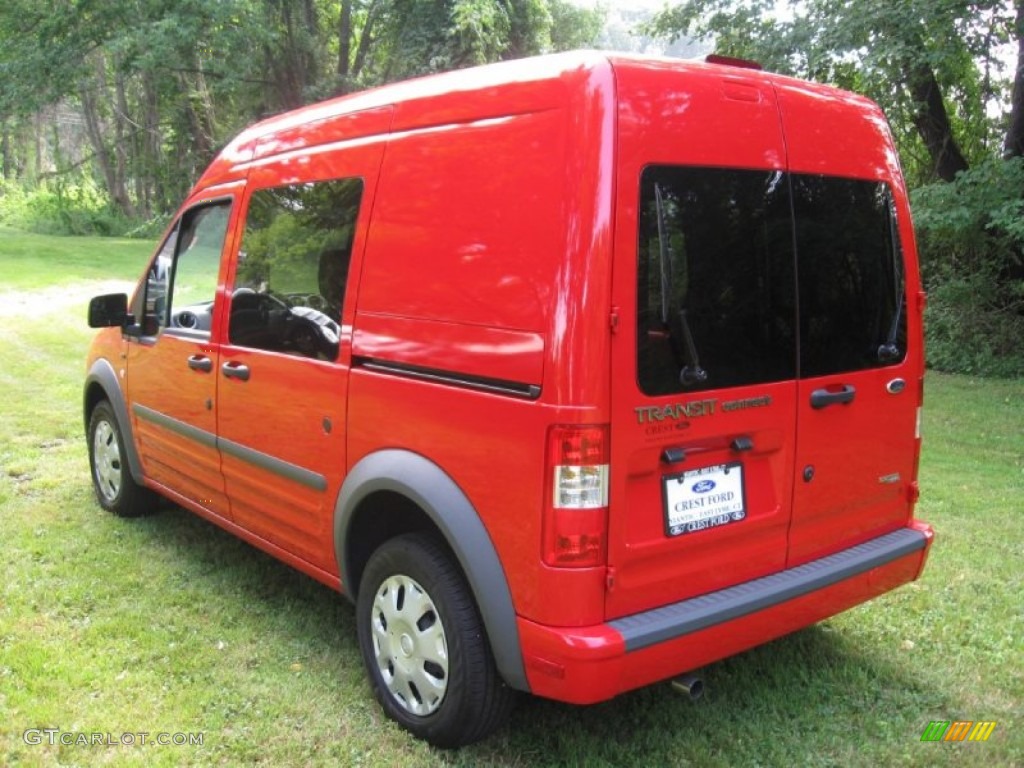 2013 Transit Connect XLT Van - Race Red / Dark Gray photo #3