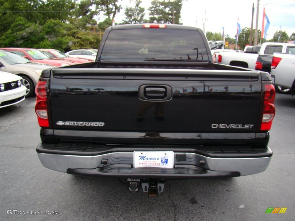 2005 Silverado 1500 LS Extended Cab - Black / Dark Charcoal photo #7