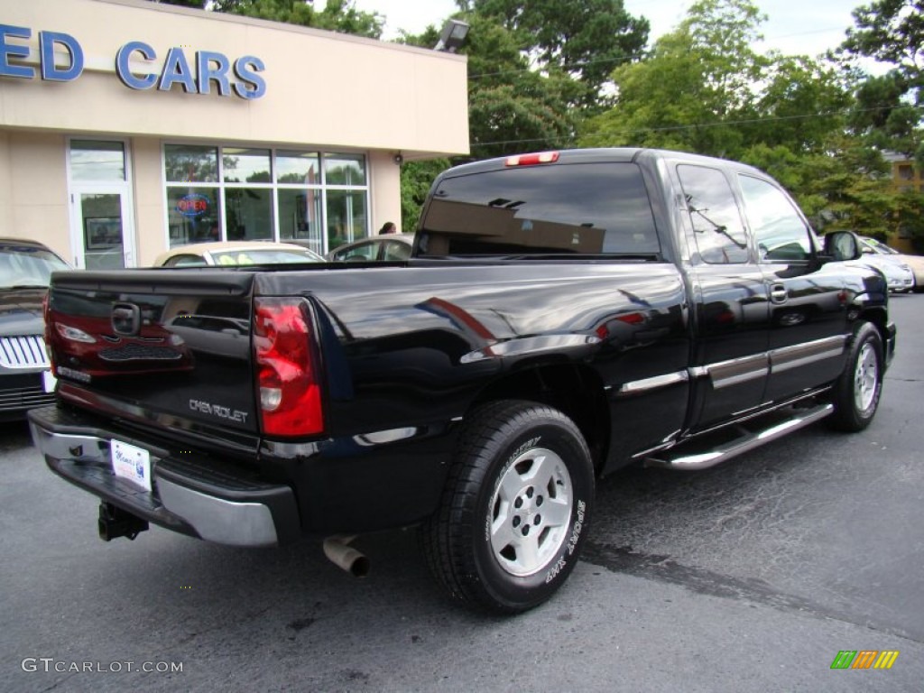 2005 Silverado 1500 LS Extended Cab - Black / Dark Charcoal photo #8