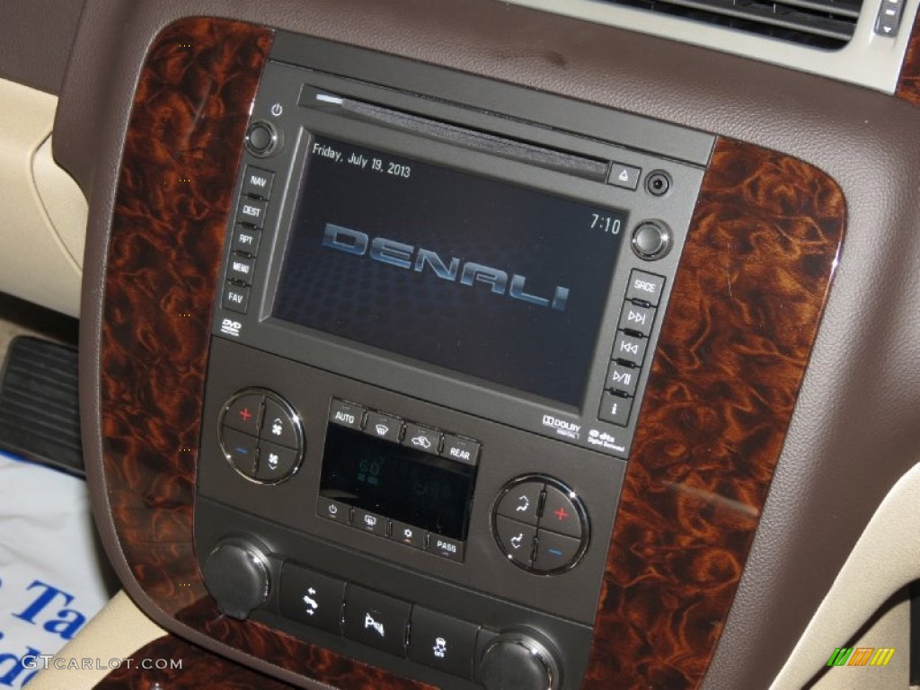 2013 Yukon XL Denali AWD - Onyx Black / Cocoa/Light Cashmere photo #5