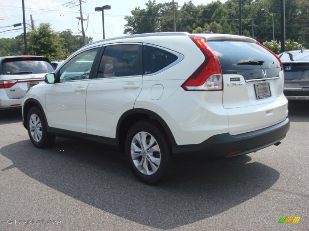 2012 CR-V EX-L - White Diamond Pearl / Beige photo #4