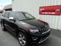 2014 Brilliant Black Crystal Pearl Jeep Grand Cherokee Overland 4x4  photo #1