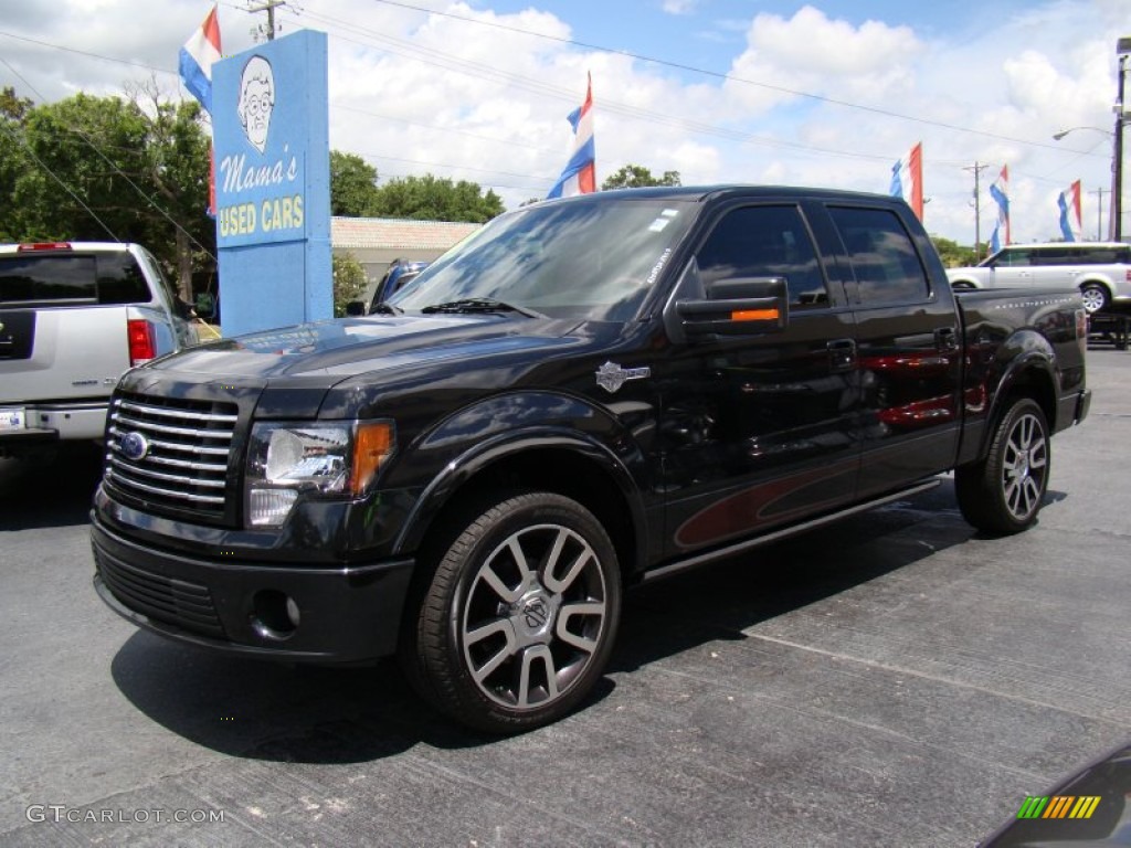 2010 F150 Harley-Davidson SuperCrew - Tuxedo Black / Harley Davidson Lava Red/Black photo #3
