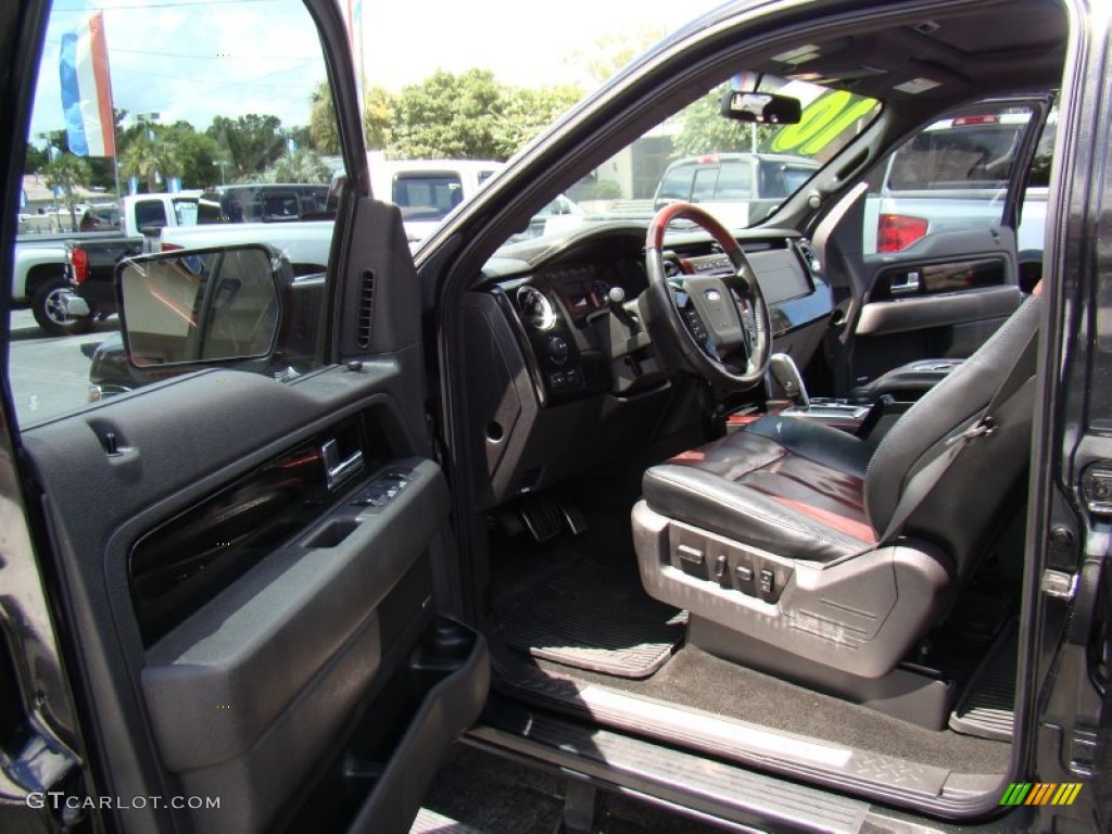 2010 F150 Harley-Davidson SuperCrew - Tuxedo Black / Harley Davidson Lava Red/Black photo #8