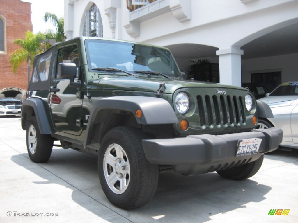 2007 Wrangler X 4x4 - Jeep Green Metallic / Dark Slate Gray/Medium Slate Gray photo #1