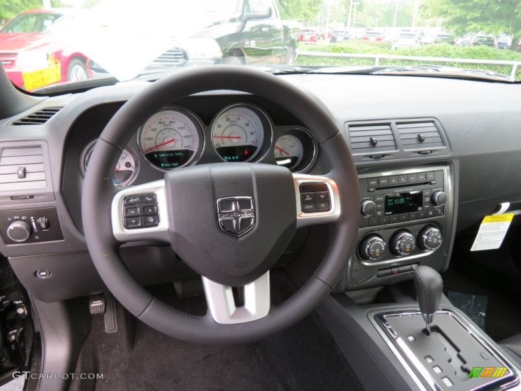 2013 Challenger SXT - Pitch Black / Dark Slate Gray photo #7