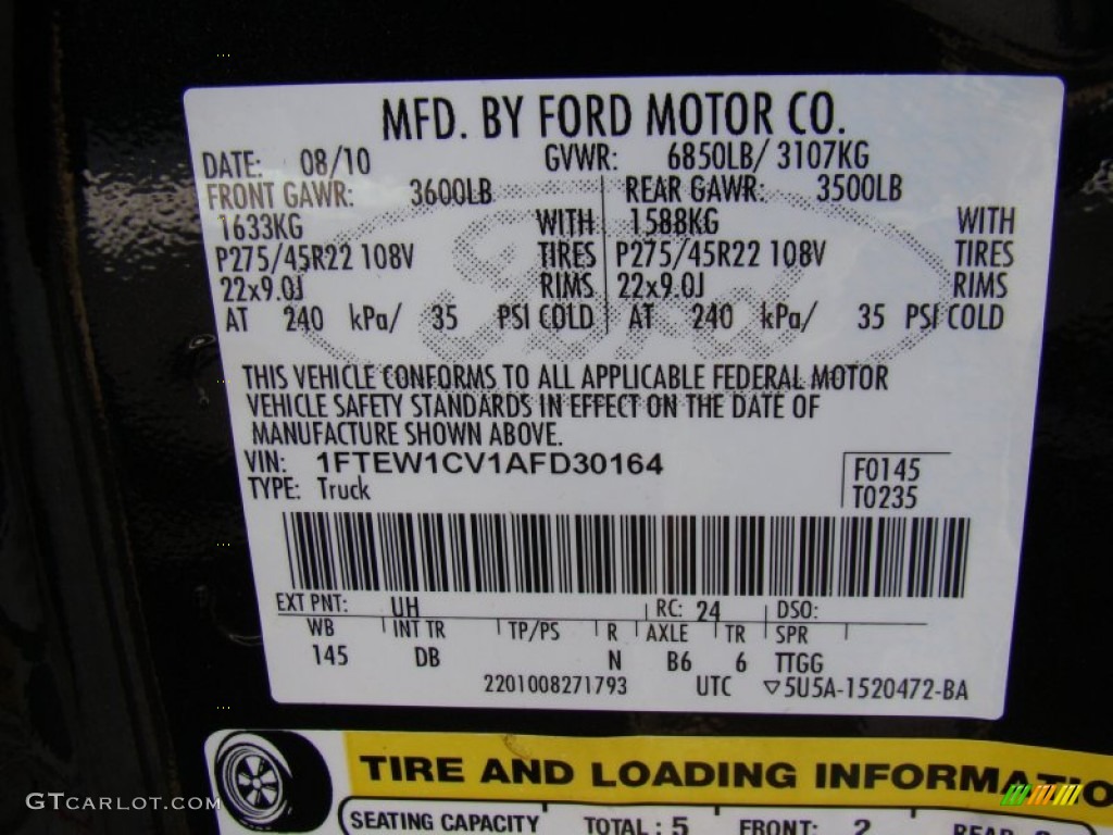 2010 F150 Harley-Davidson SuperCrew - Tuxedo Black / Harley Davidson Lava Red/Black photo #21