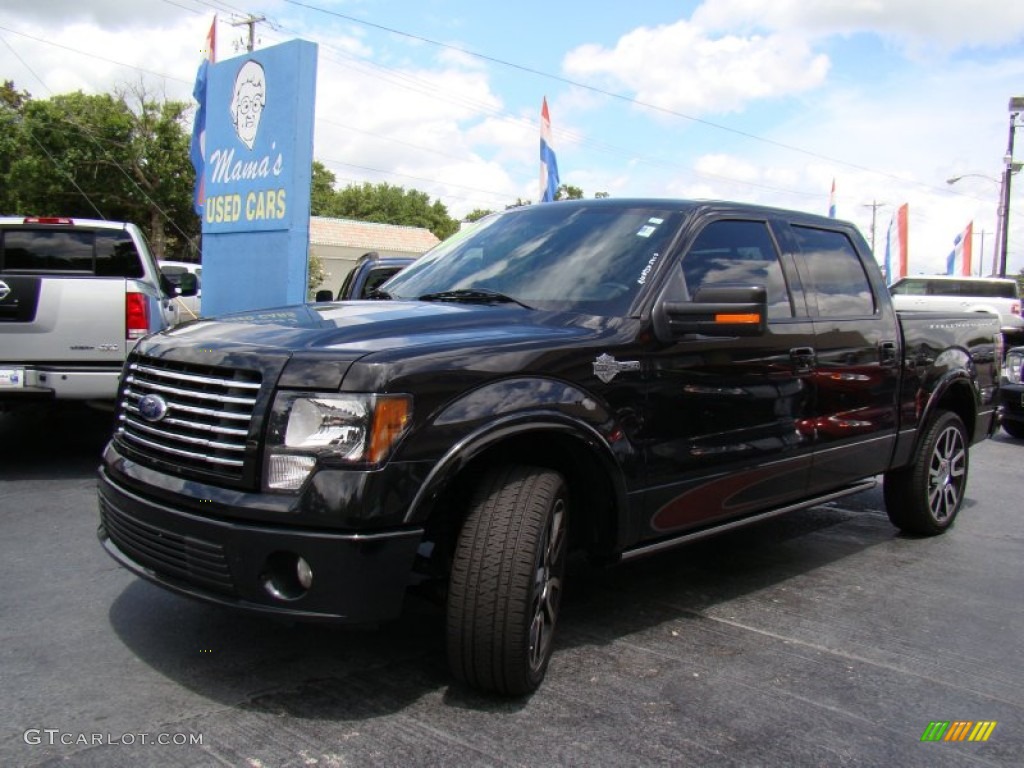 2010 F150 Harley-Davidson SuperCrew - Tuxedo Black / Harley Davidson Lava Red/Black photo #25