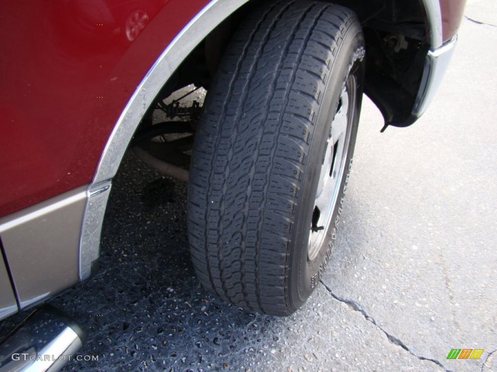 2006 F150 XLT SuperCab - Dark Toreador Red Metallic / Tan photo #19