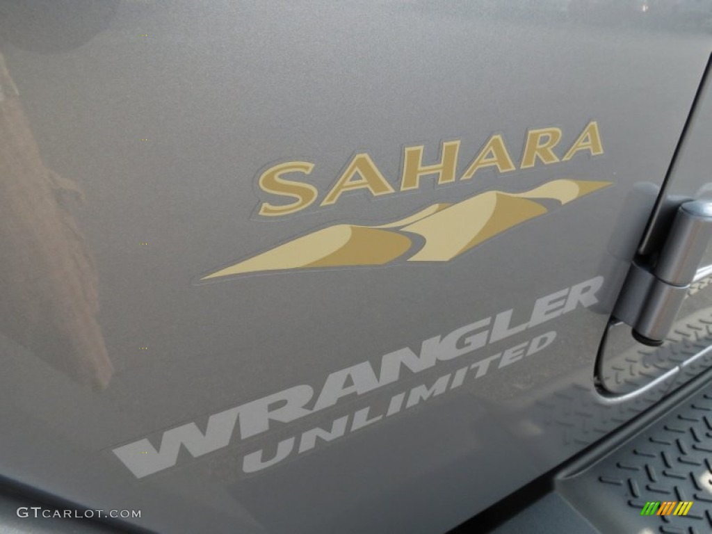 2013 Wrangler Unlimited Sahara 4x4 - Billet Silver Metallic / Black/Dark Saddle photo #6